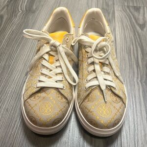 Tory Burch Yellow and Cream Women's Sneakers